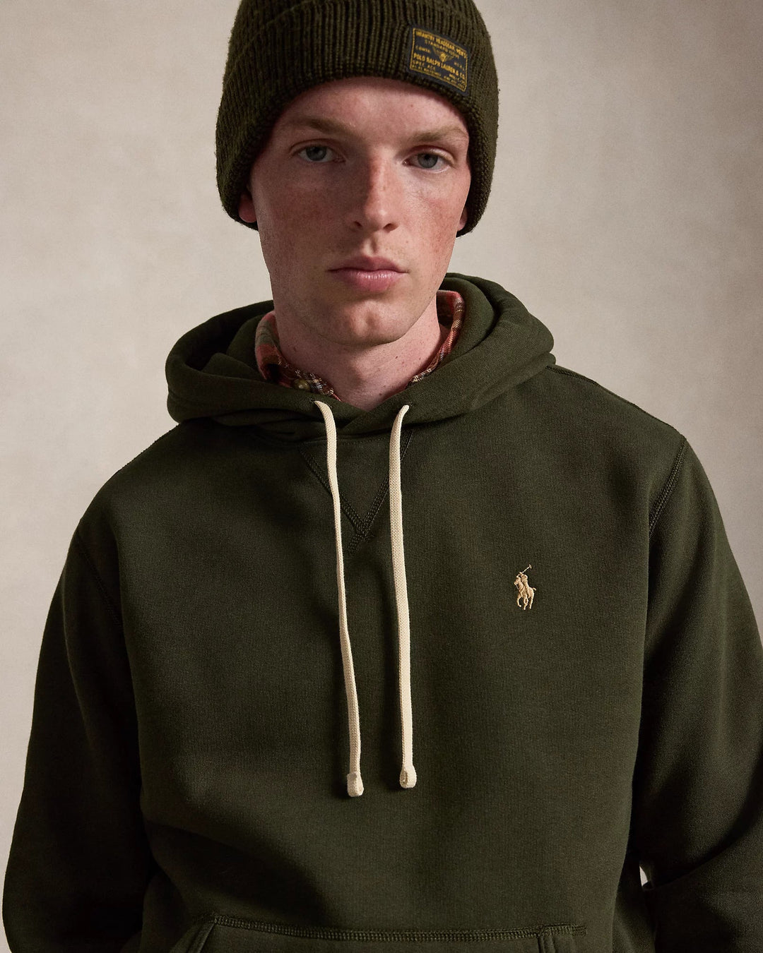 POLO RALPH LAUREN - Sweat à capuche RL en molleton Vert olive - Lothaire