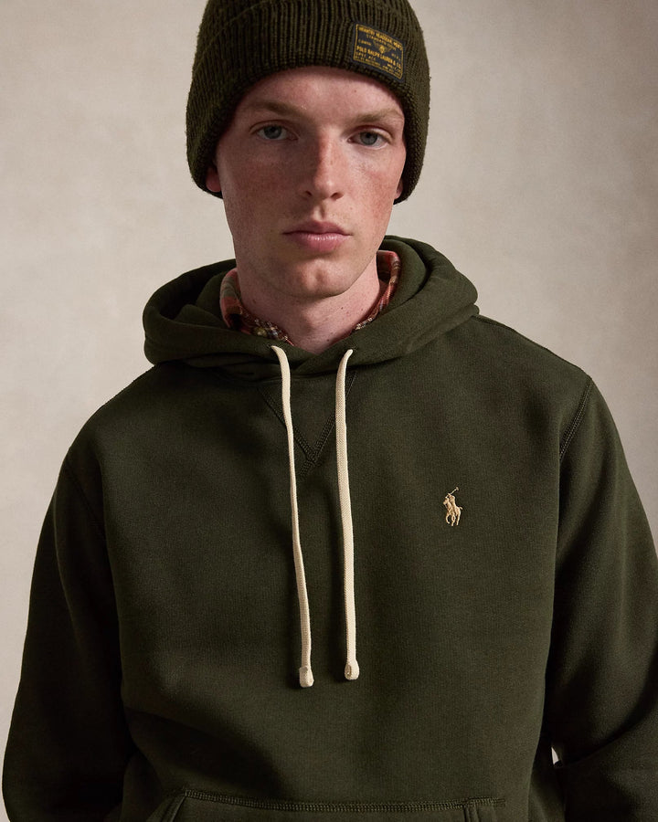 POLO RALPH LAUREN - Sweat à capuche RL en molleton Vert olive - Lothaire