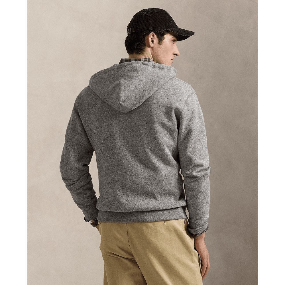 POLO RALPH LAUREN - Sweat à capuche zippé en molleton Vintage heather - Lothaire