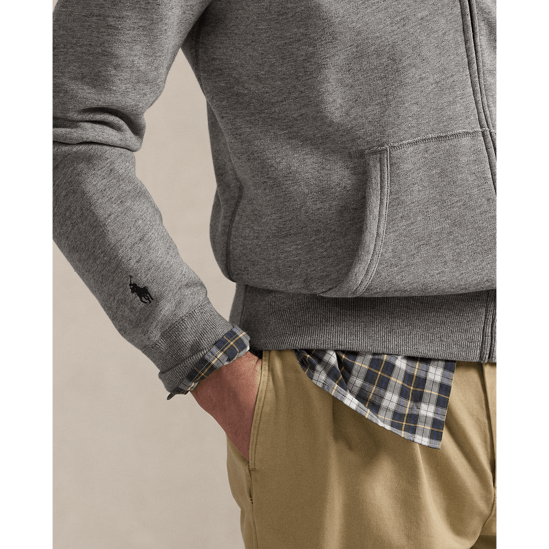 POLO RALPH LAUREN - Sweat à capuche zippé en molleton Vintage heather - Lothaire