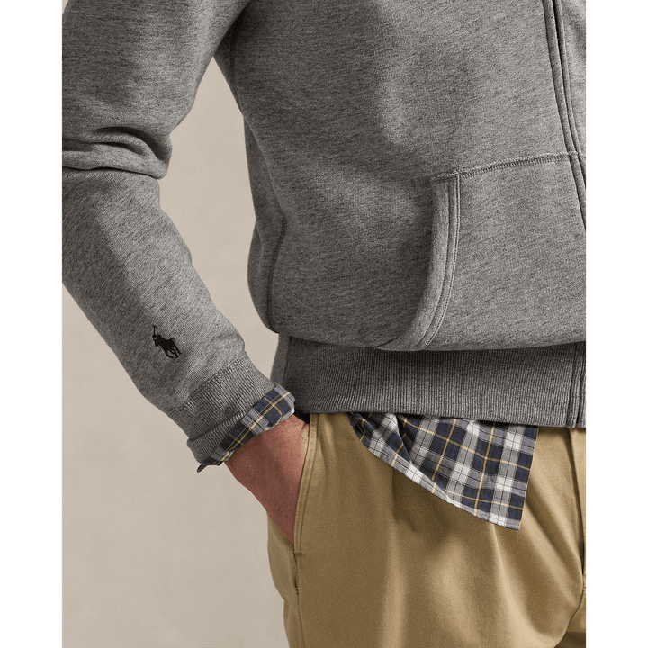 POLO RALPH LAUREN - Sweat à capuche zippé en molleton Vintage heather - Lothaire
