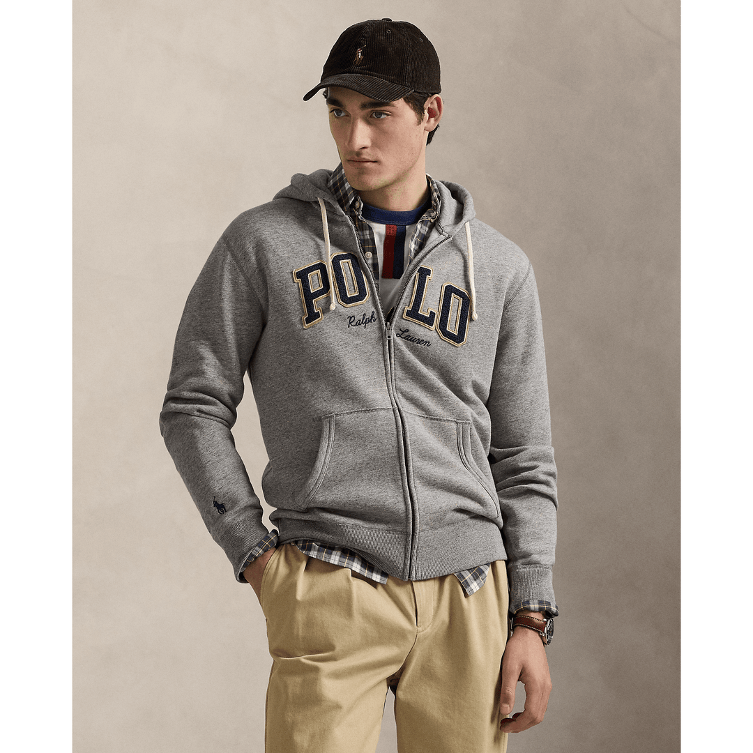 POLO RALPH LAUREN - Sweat à capuche zippé en molleton Vintage heather - Lothaire