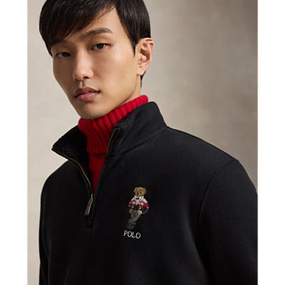 POLO RALPH LAUREN - Sweat Polo Bear à Col Cheminée Noir - Lothaire