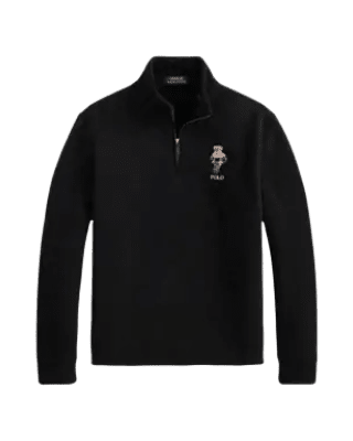 POLO RALPH LAUREN - Sweat Polo Bear à Col Cheminée Noir - Lothaire