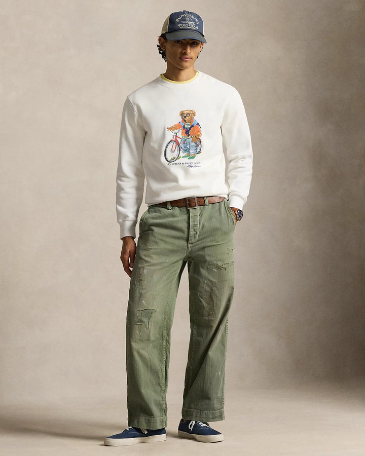 POLO RALPH LAUREN - Sweat Polo Bear en molleton Blanc - Lothaire