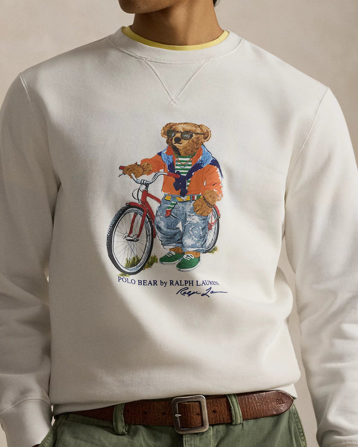 POLO RALPH LAUREN - Sweat Polo Bear en molleton Blanc - Lothaire