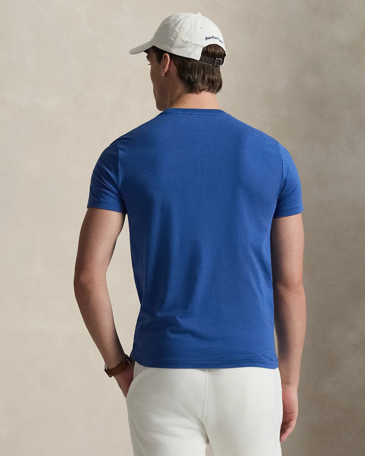 POLO RALPH LAUREN - T-shirt à col rond Custom Slim Fit Azur poudré - Lothaire