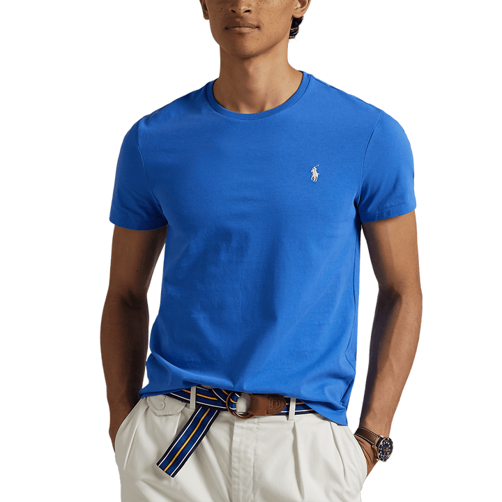POLO RALPH LAUREN - T-shirt à col rond Custom Slim Fit Bleu - Lothaire