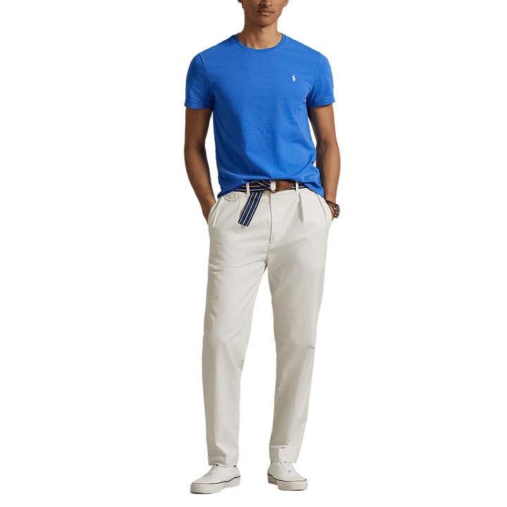 POLO RALPH LAUREN - T-shirt à col rond Custom Slim Fit Bleu - Lothaire