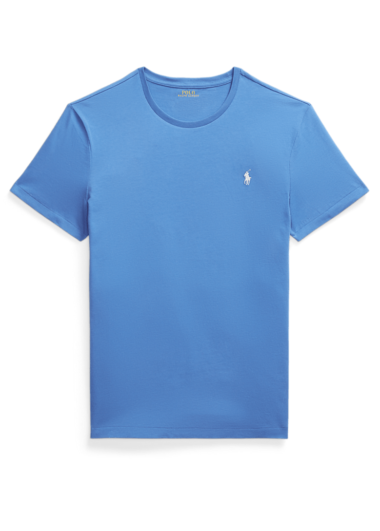 POLO RALPH LAUREN - T-shirt à col rond Custom Slim Fit Bleu - Lothaire