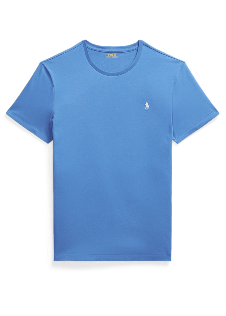 POLO RALPH LAUREN - T-shirt à col rond Custom Slim Fit Bleu - Lothaire