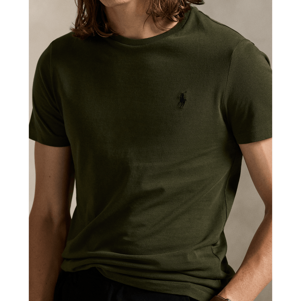 POLO RALPH LAUREN - T-shirt à col rond Custom Slim Fit Company Olive - Lothaire