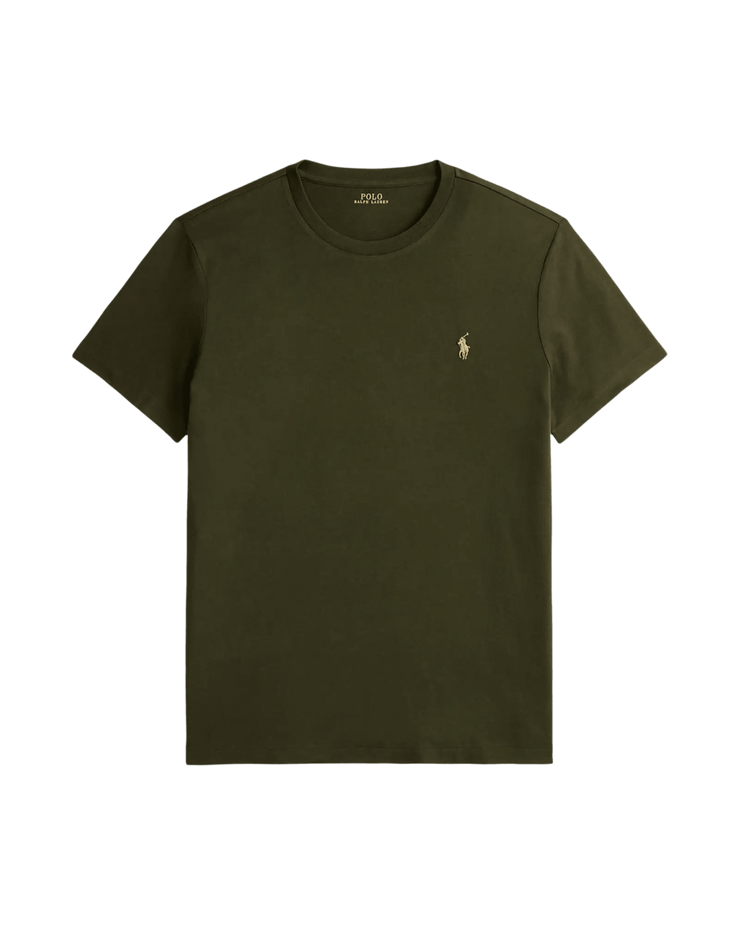 POLO RALPH LAUREN - T-shirt col rond en jersey Custom Slim Fit Vert olive - Lothaire