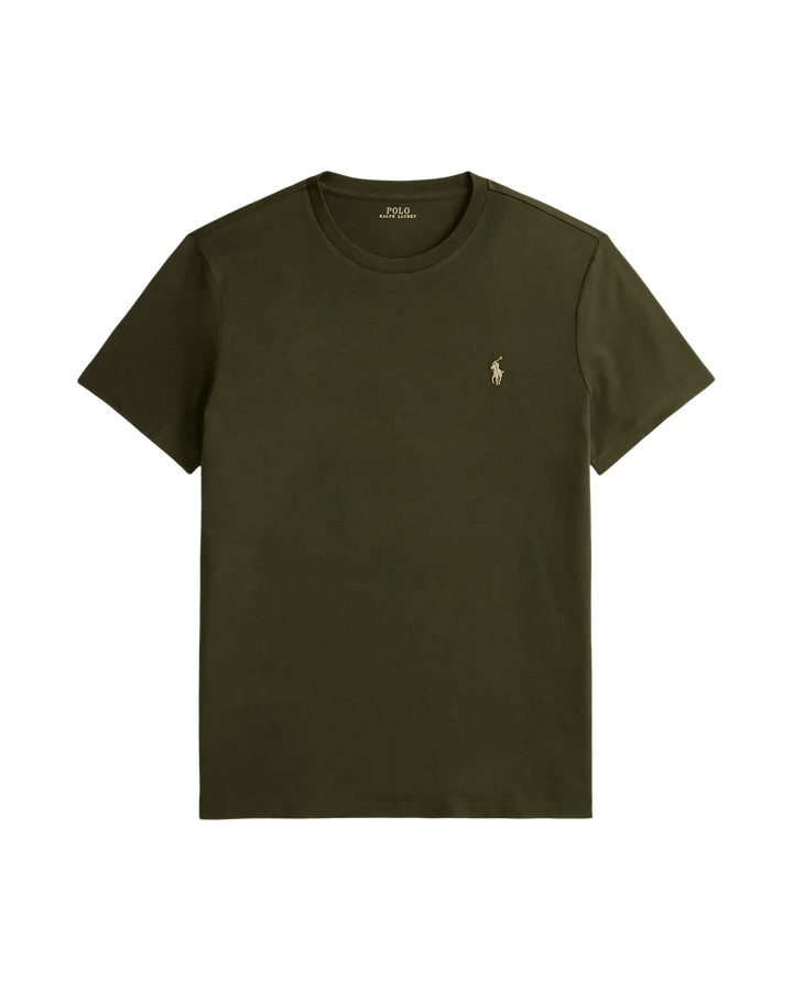 POLO RALPH LAUREN - T-shirt col rond en jersey Custom Slim Fit Vert olive - Lothaire
