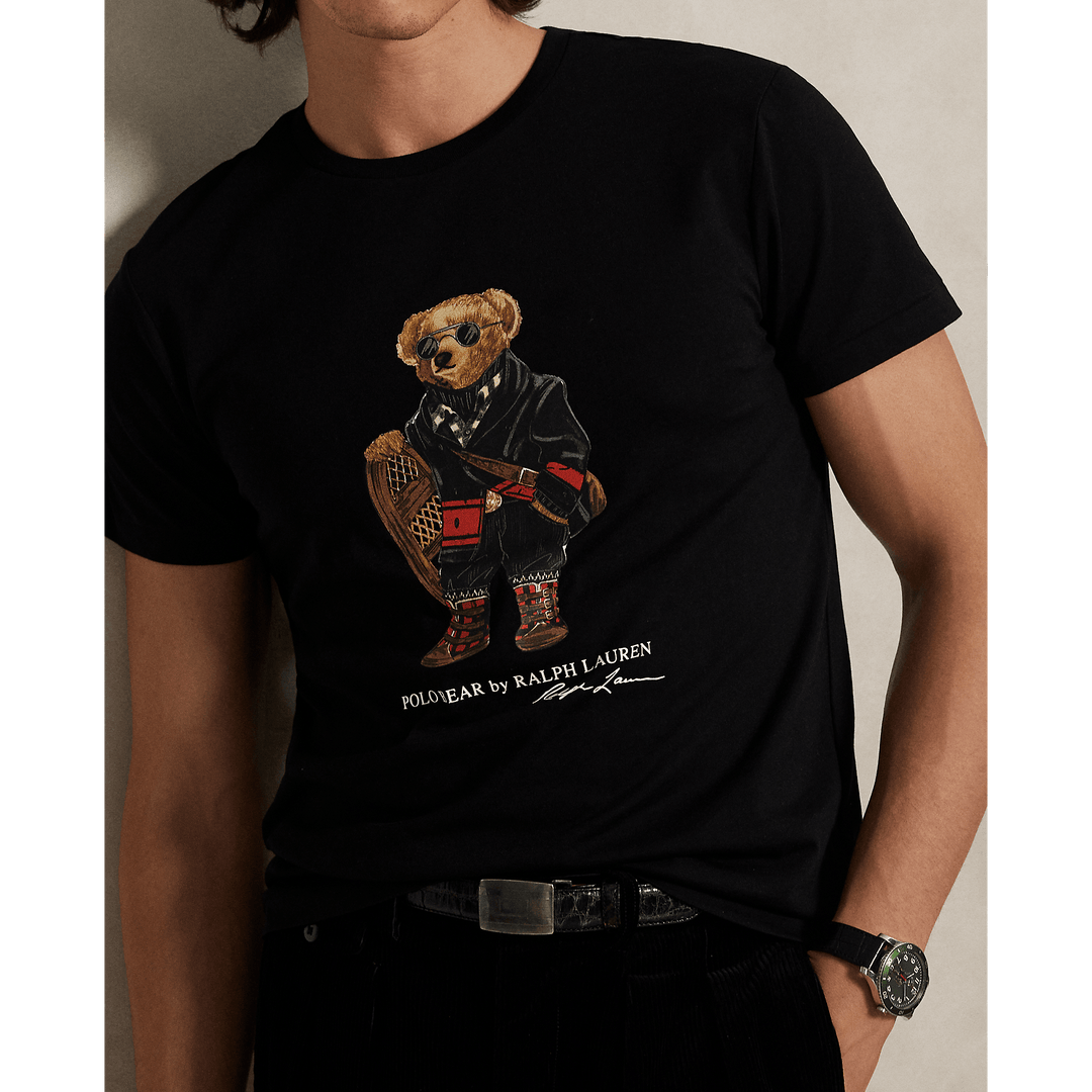 POLO RALPH LAUREN - T-shirt Polo Bear Custom Slim Fit Noir - Lothaire
