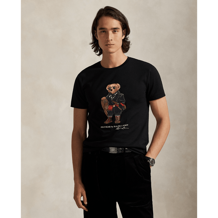 POLO RALPH LAUREN - T-shirt Polo Bear Custom Slim Fit Noir - Lothaire