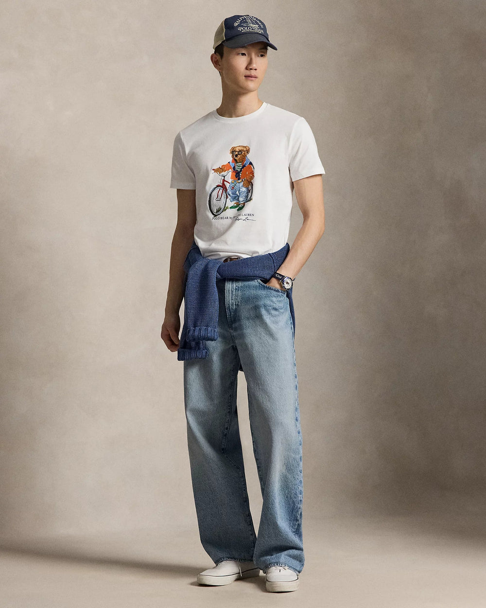 POLO RALPH LAUREN - T-shirt Polo Bear Custom Slim Fit Ourson d'été Blanc - Lothaire