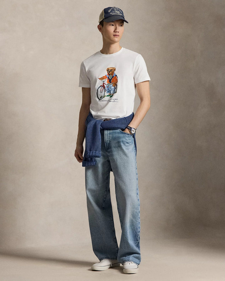 POLO RALPH LAUREN - T-shirt Polo Bear Custom Slim Fit Ourson d'été Blanc - Lothaire