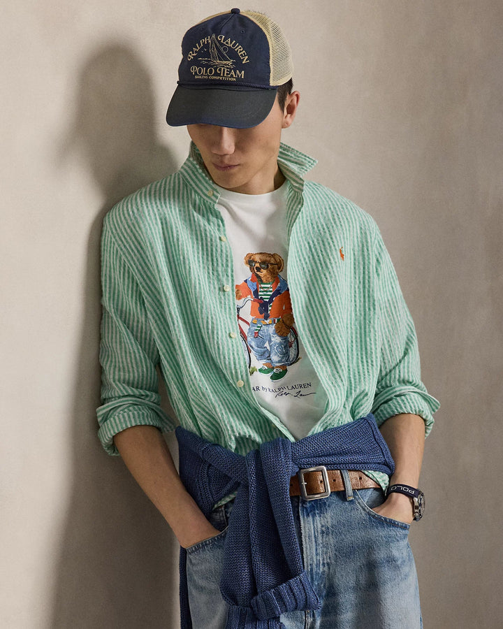 POLO RALPH LAUREN - T-shirt Polo Bear Custom Slim Fit Ourson d'été Blanc - Lothaire