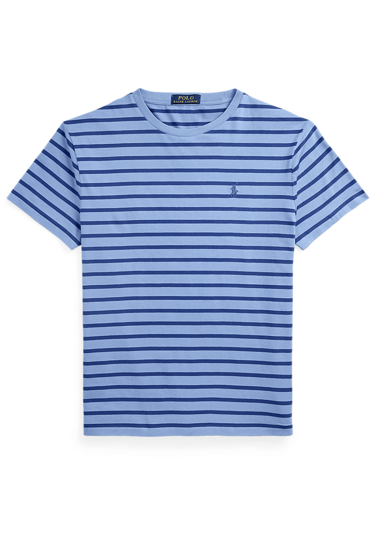 POLO RALPH LAUREN - T-shirt rayé ajusté en jersey Bleu - Lothaire