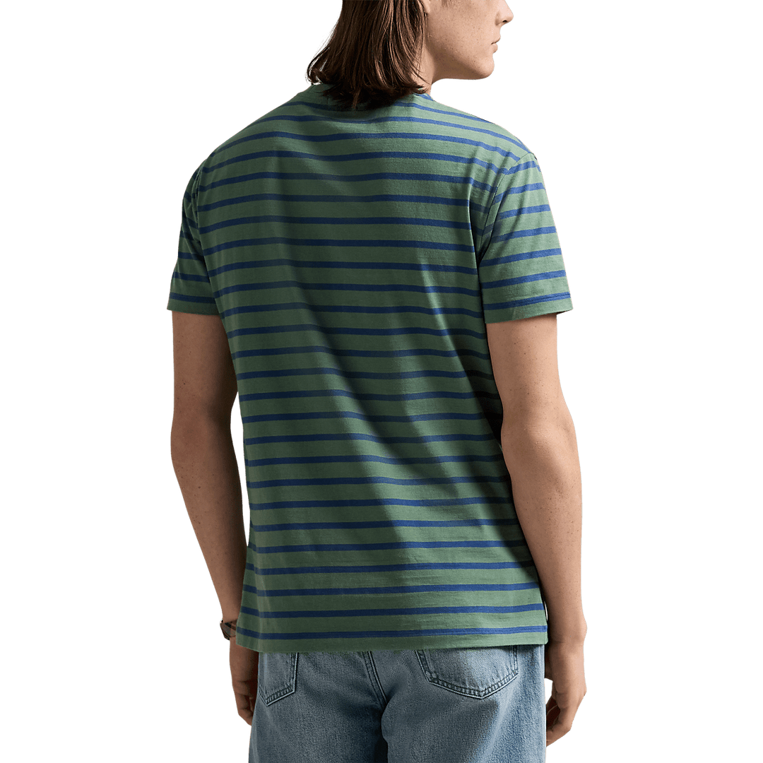 POLO RALPH LAUREN - T-shirt rayé classique en jersey Vert - Lothaire