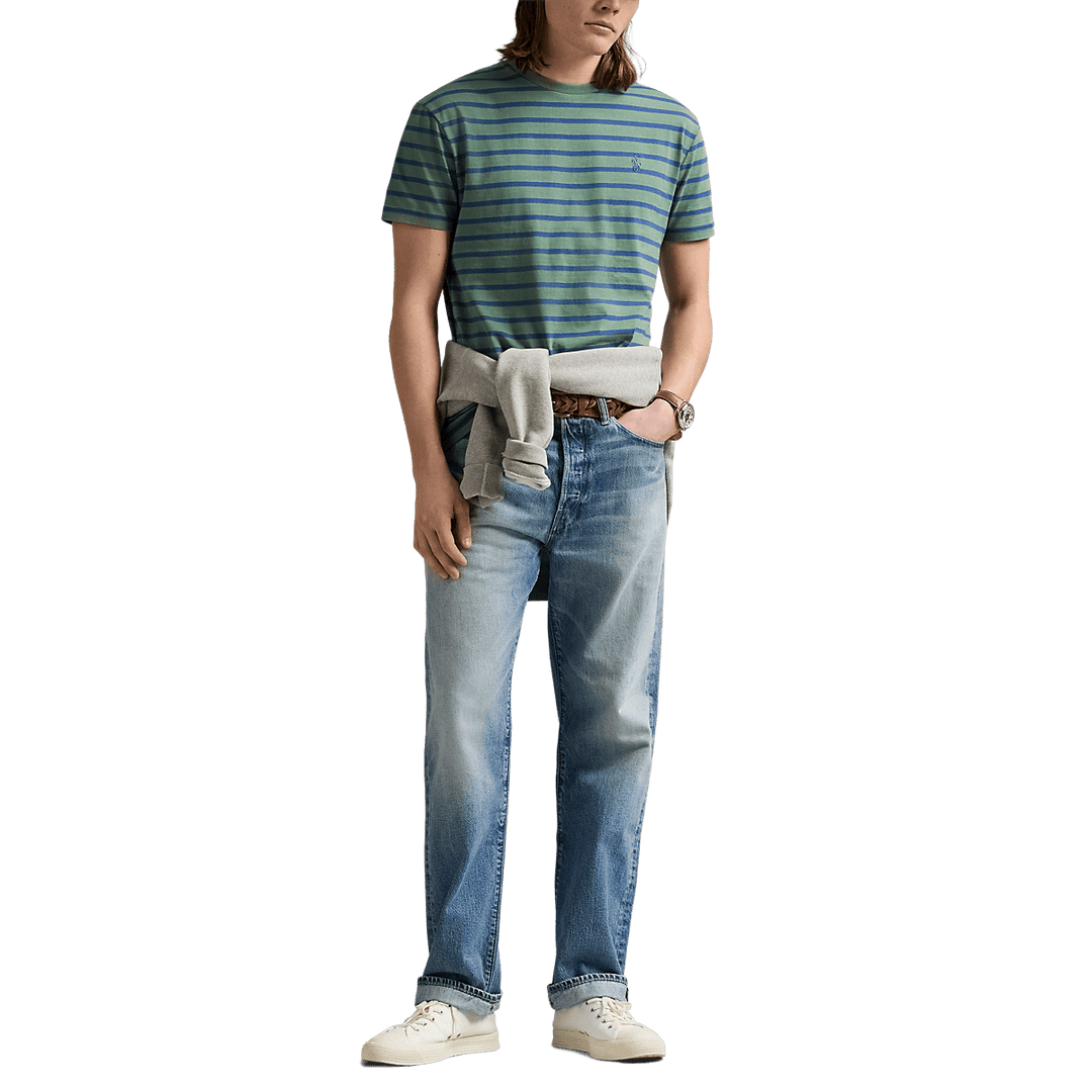 POLO RALPH LAUREN - T-shirt rayé classique en jersey Vert - Lothaire