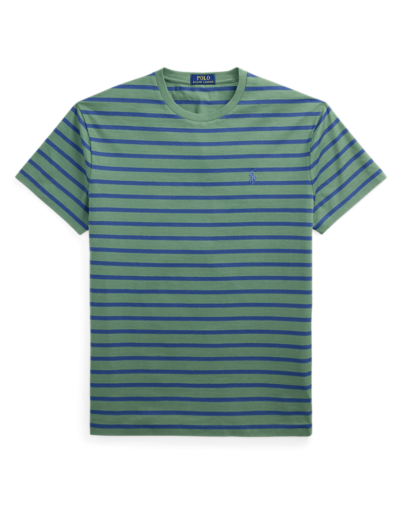 POLO RALPH LAUREN - T-shirt rayé classique en jersey Vert - Lothaire