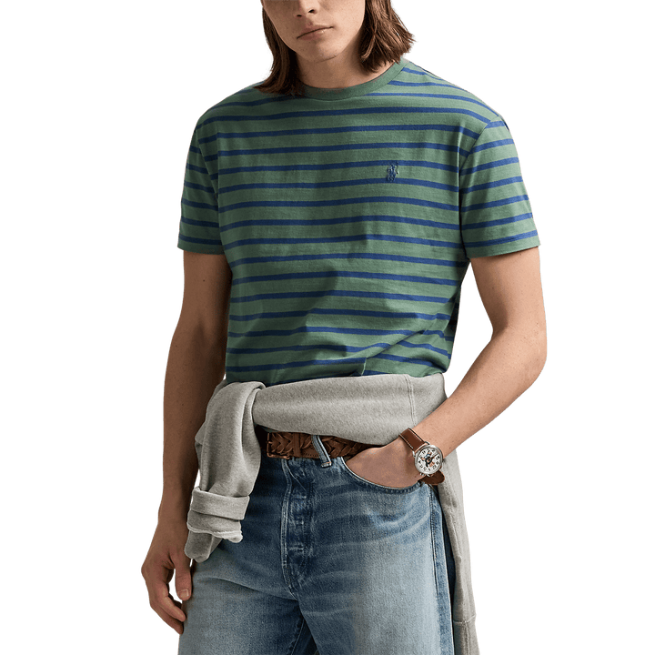 POLO RALPH LAUREN - T-shirt rayé classique en jersey Vert - Lothaire