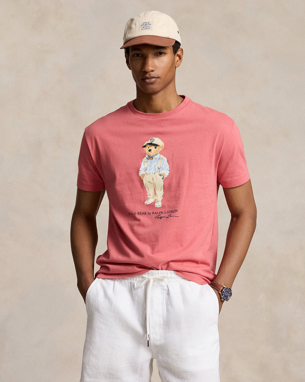 Polo Ralph Lauren - T-shirt rose Polo Bear classique en jersey - Lothaire
