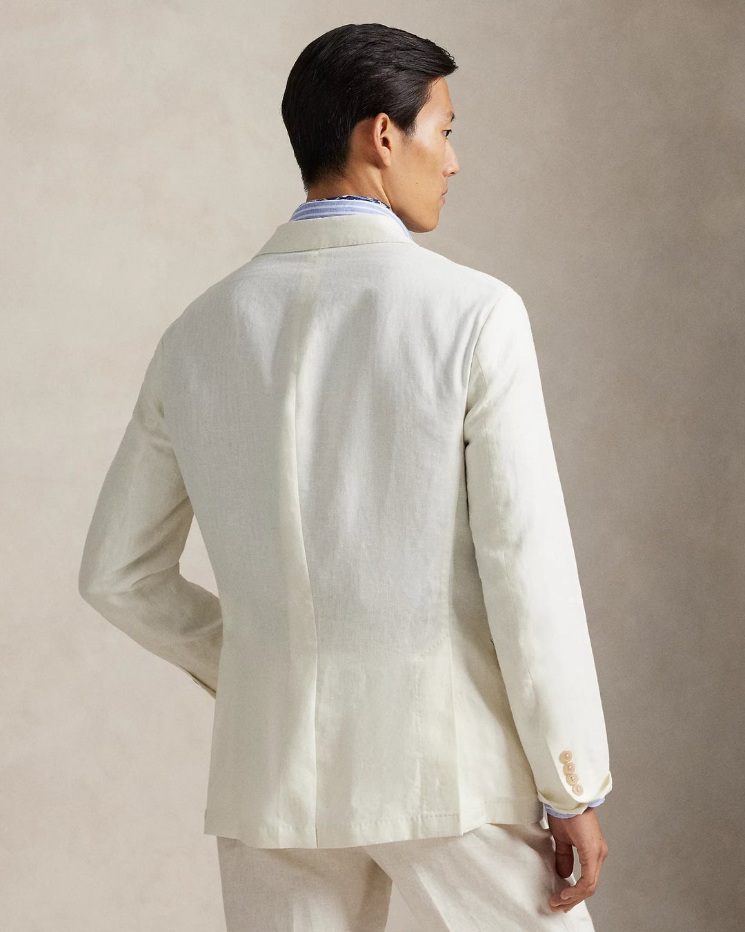 POLO RALPH LAUREN - Veste costume Polo Soft Modern Fit lin Blanc crème - Lothaire