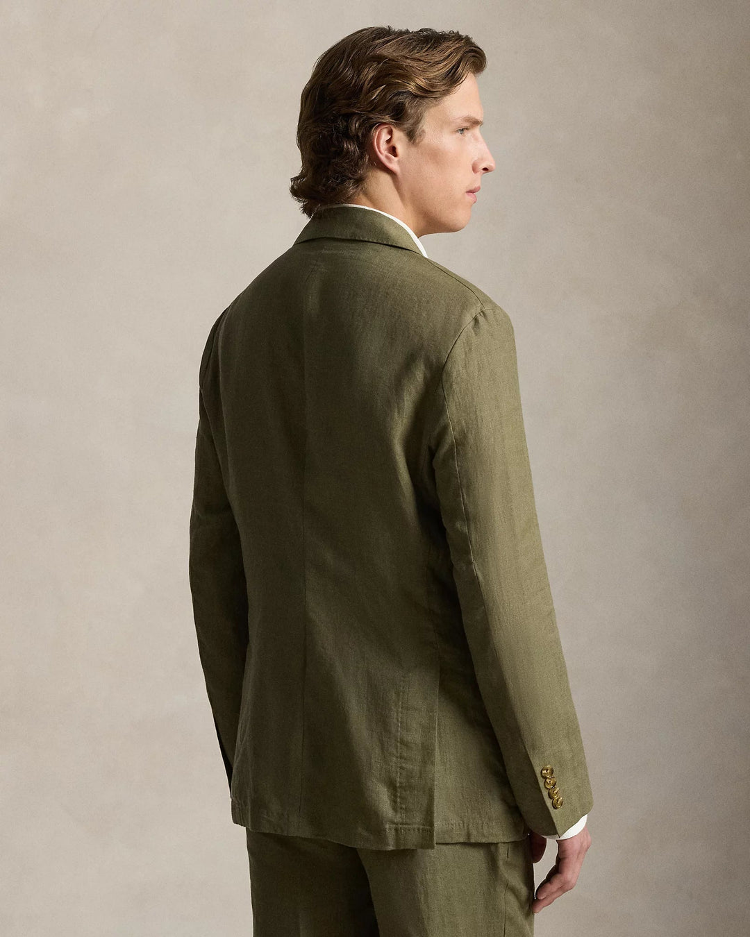 POLO RALPH LAUREN - Veste costume Polo Soft Modern Fit lin Vert Olive - Lothaire