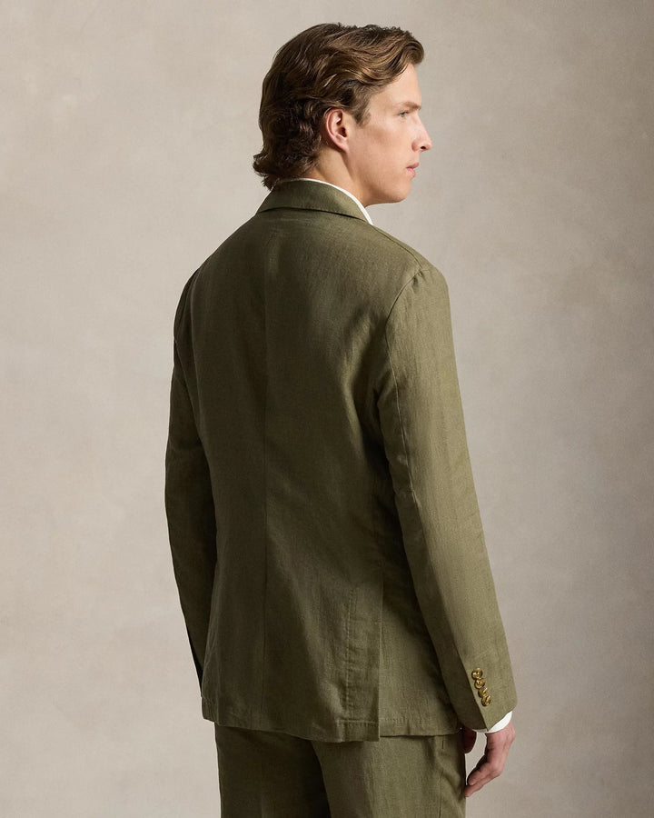 POLO RALPH LAUREN - Veste costume Polo Soft Modern Fit lin Vert Olive - Lothaire