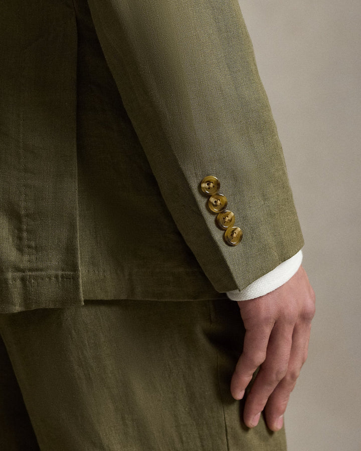 POLO RALPH LAUREN - Veste costume Polo Soft Modern Fit lin Vert Olive - Lothaire