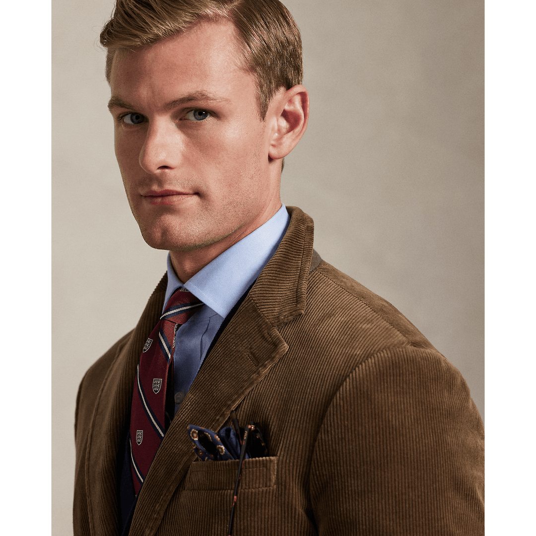 POLO RALPH LAUREN - Veste de costume en velours côtelé stretch Montana Brown - Lothaire