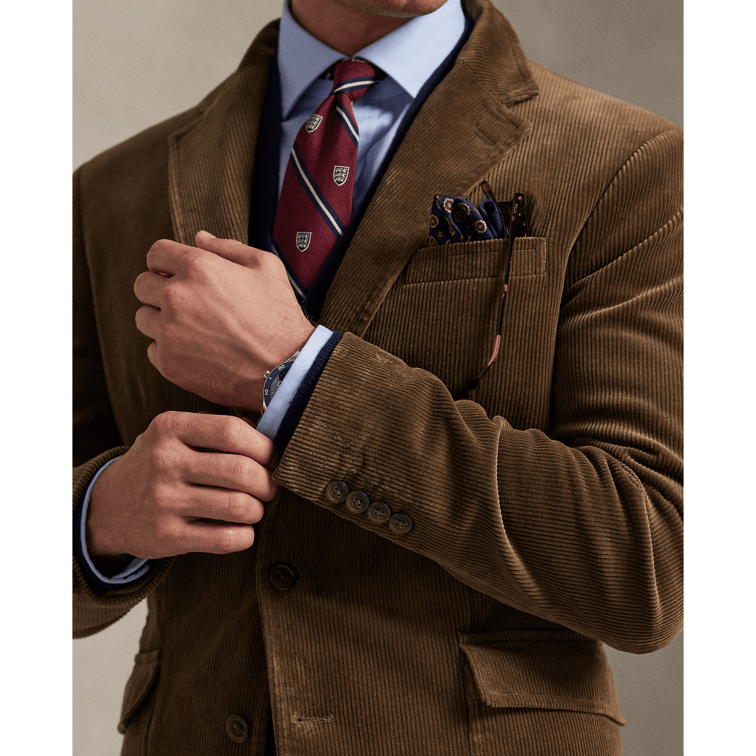POLO RALPH LAUREN - Veste de costume en velours côtelé stretch Montana Brown - Lothaire