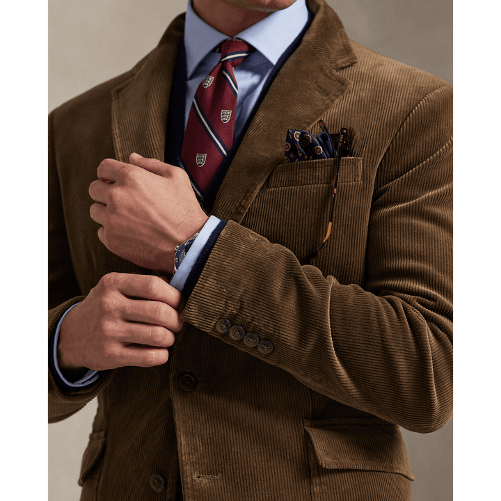 POLO RALPH LAUREN - Veste de costume en velours côtelé stretch Montana Brown - Lothaire