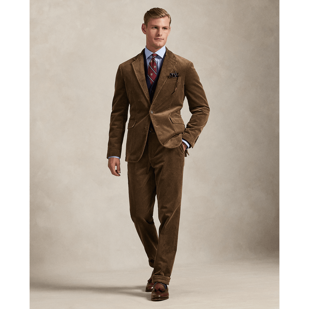 POLO RALPH LAUREN - Veste de costume en velours côtelé stretch Montana Brown - Lothaire