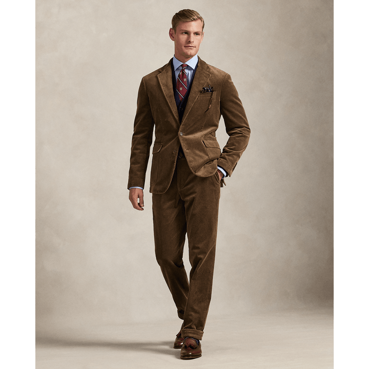POLO RALPH LAUREN - Veste de costume en velours côtelé stretch Montana Brown - Lothaire
