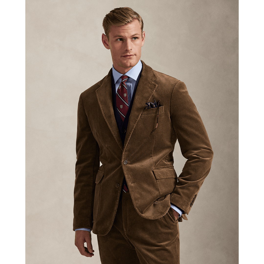 POLO RALPH LAUREN - Veste de costume en velours côtelé stretch Montana Brown - Lothaire