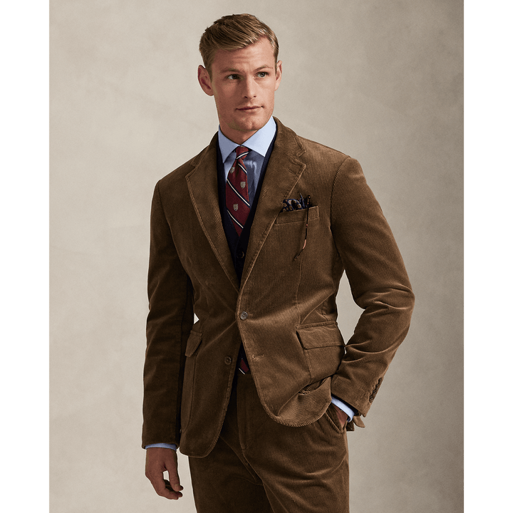 POLO RALPH LAUREN - Veste de costume en velours côtelé stretch Montana Brown - Lothaire