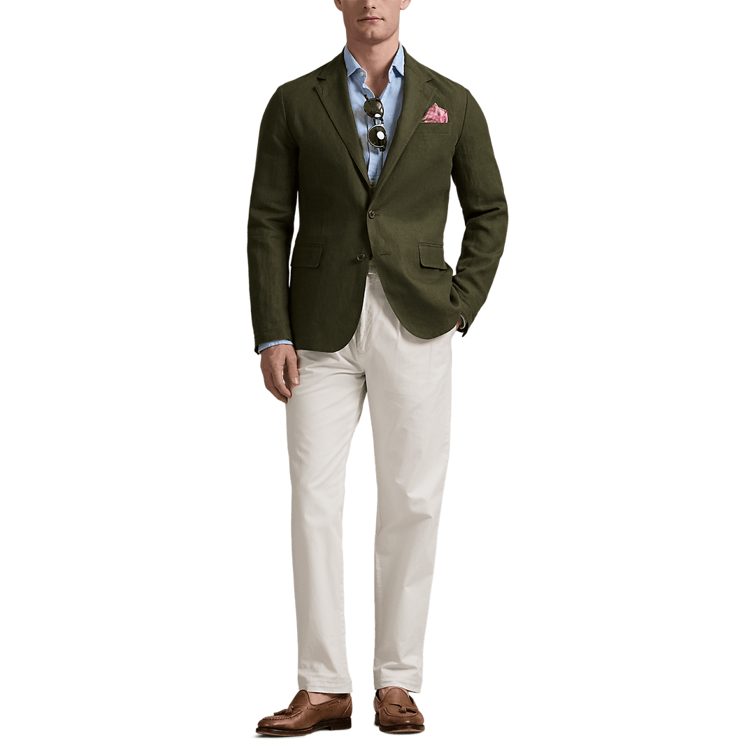 POLO RALPH LAUREN - Veste de costume Polo Soft Modern Fit Vert Kaki - Lothaire
