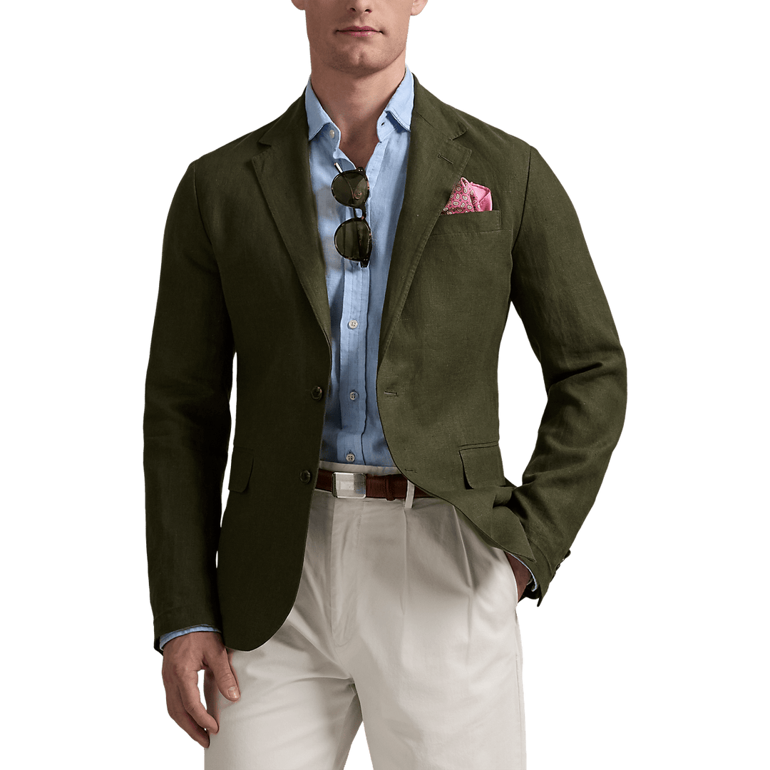 POLO RALPH LAUREN - Veste de costume Polo Soft Modern Fit Vert Kaki - Lothaire