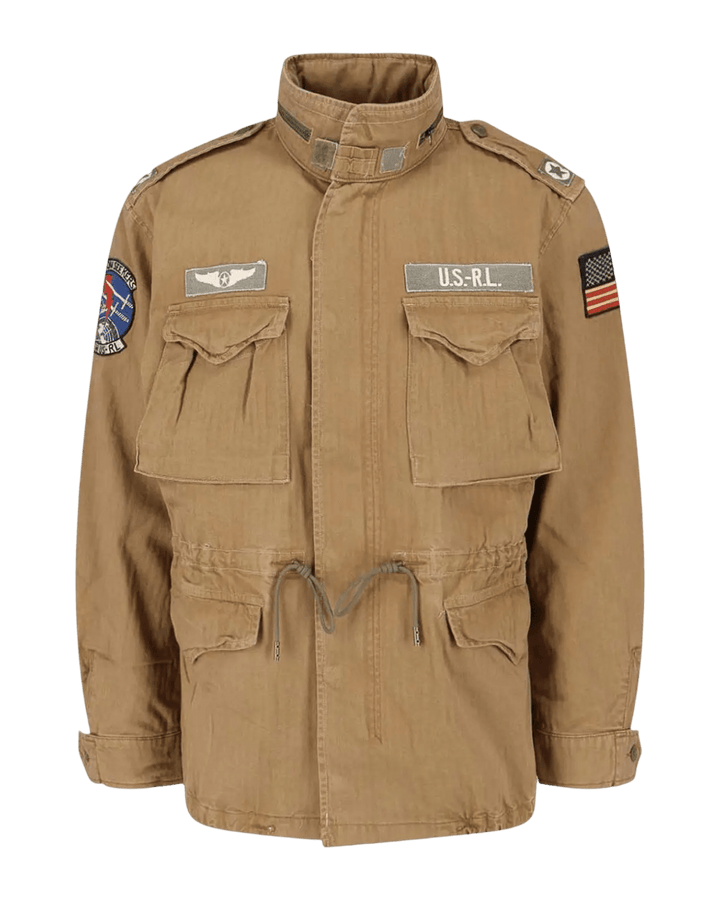 POLO RALPH LAUREN - Veste militaire à écussons Marron clair - Lothaire