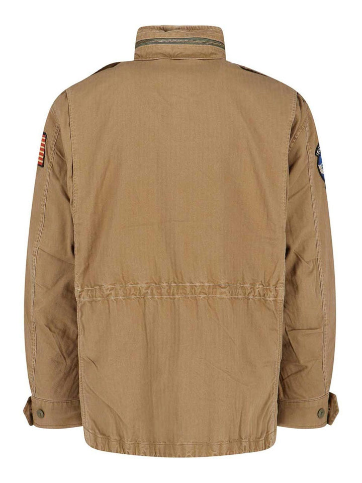 POLO RALPH LAUREN - Veste militaire à écussons Marron clair - Lothaire