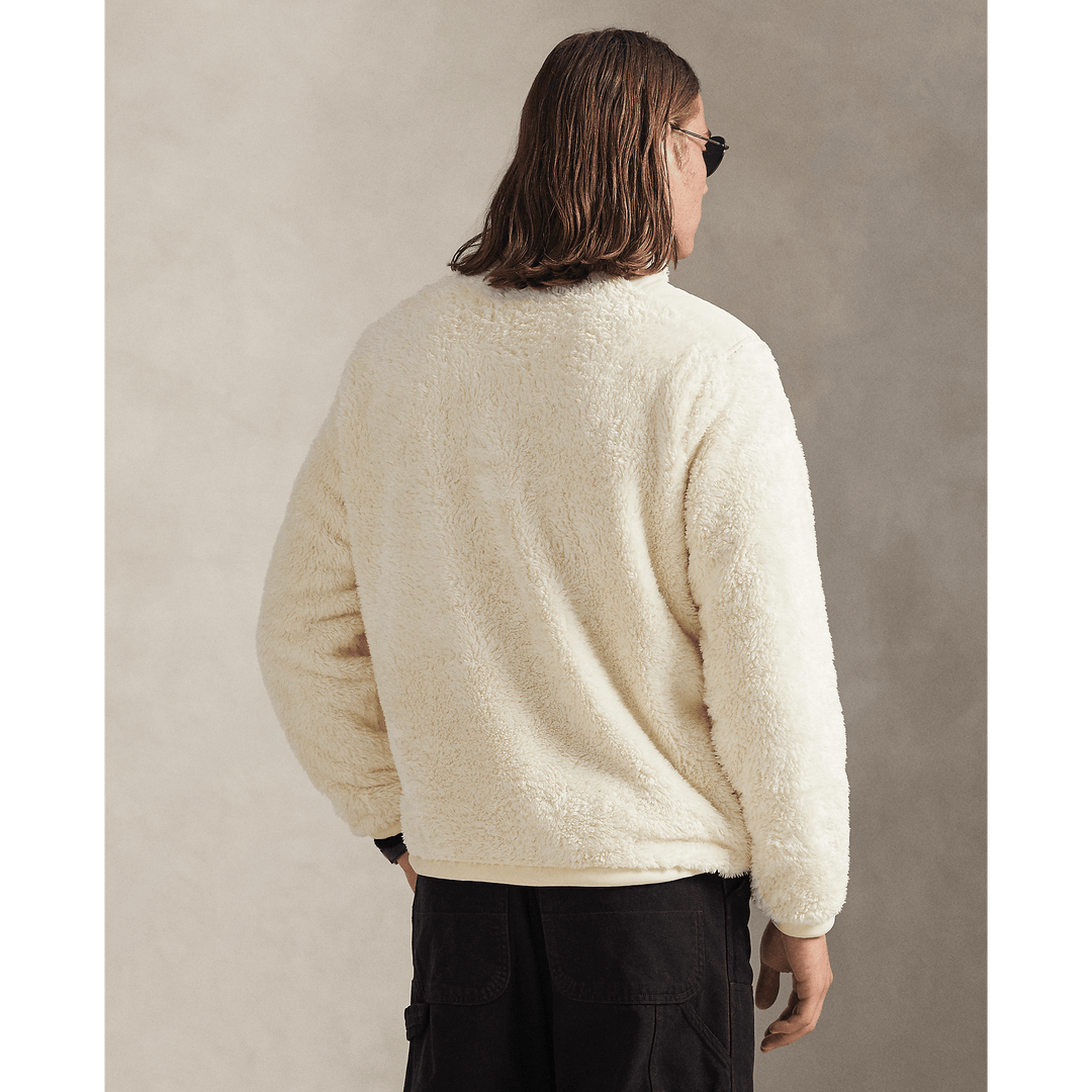 POLO RALPH LAUREN - Veste polaire à poils bouclés Crème - Lothaire