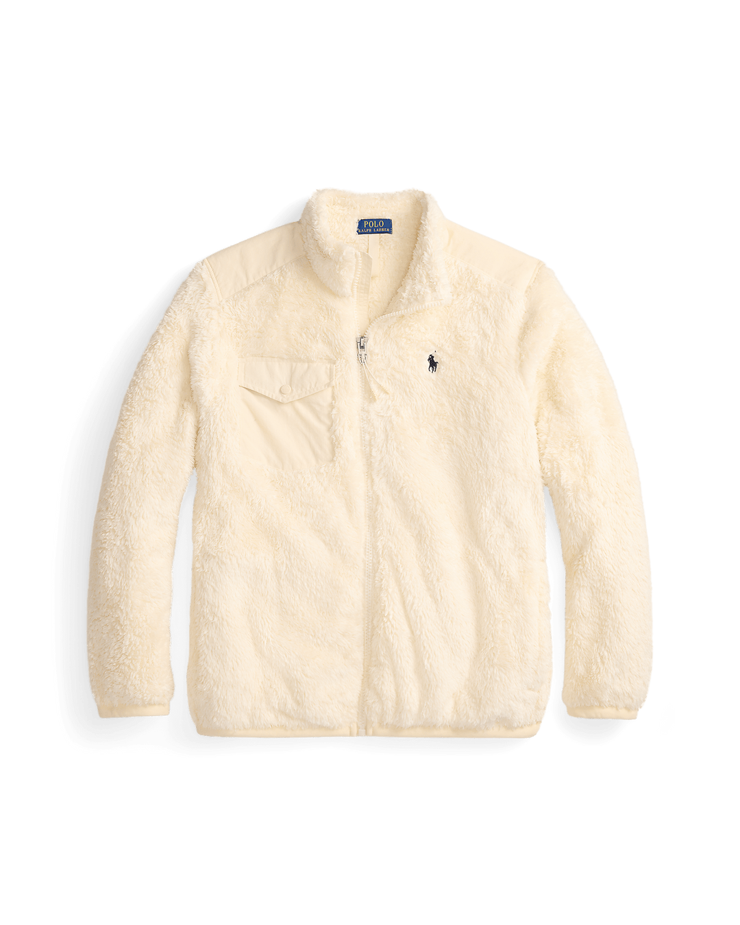 POLO RALPH LAUREN - Veste polaire à poils bouclés Crème - Lothaire