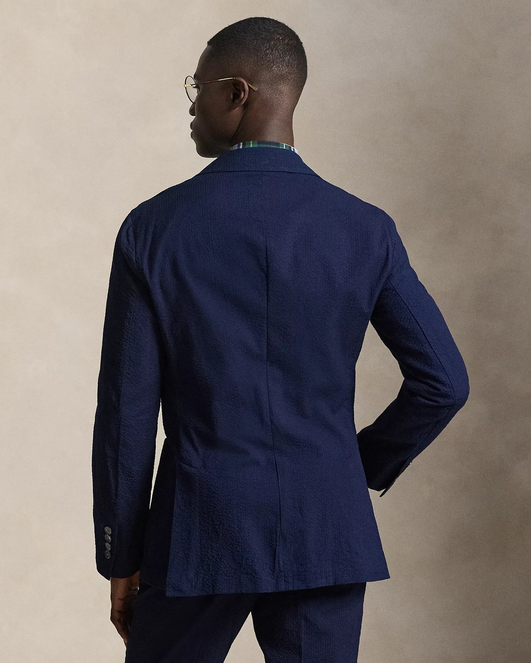 POLO RALPH LAUREN - Veste Polo Soft Modern Fit en seersucker Indigo - Lothaire