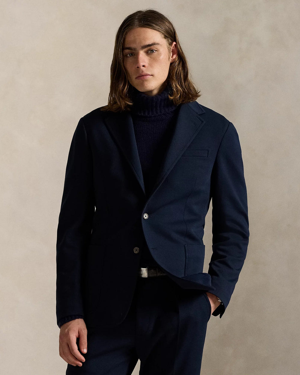POLO RALPH LAUREN - Veste Polo Soft Modern Fit maille double Bleu marine - Lothaire