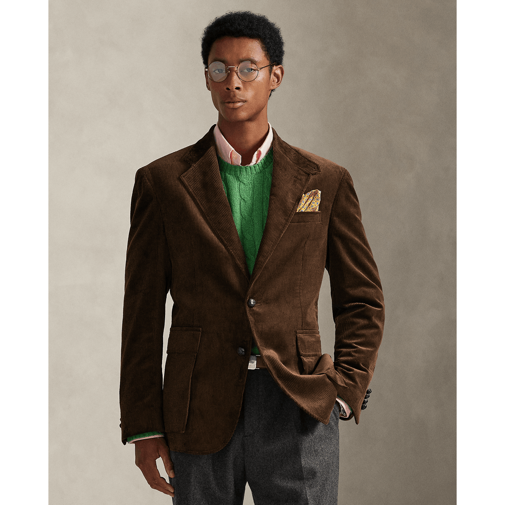 POLO RALPH LAUREN - Veste RL67 en velours côtelé Chataîgne - Lothaire