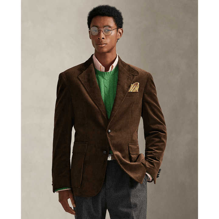 POLO RALPH LAUREN - Veste RL67 en velours côtelé Chataîgne - Lothaire